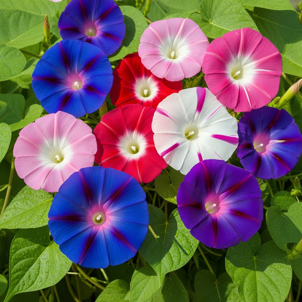 Mixed Colors Morning Glory Seeds – Ipomoea Purpurea Vine Flower – photo 4
