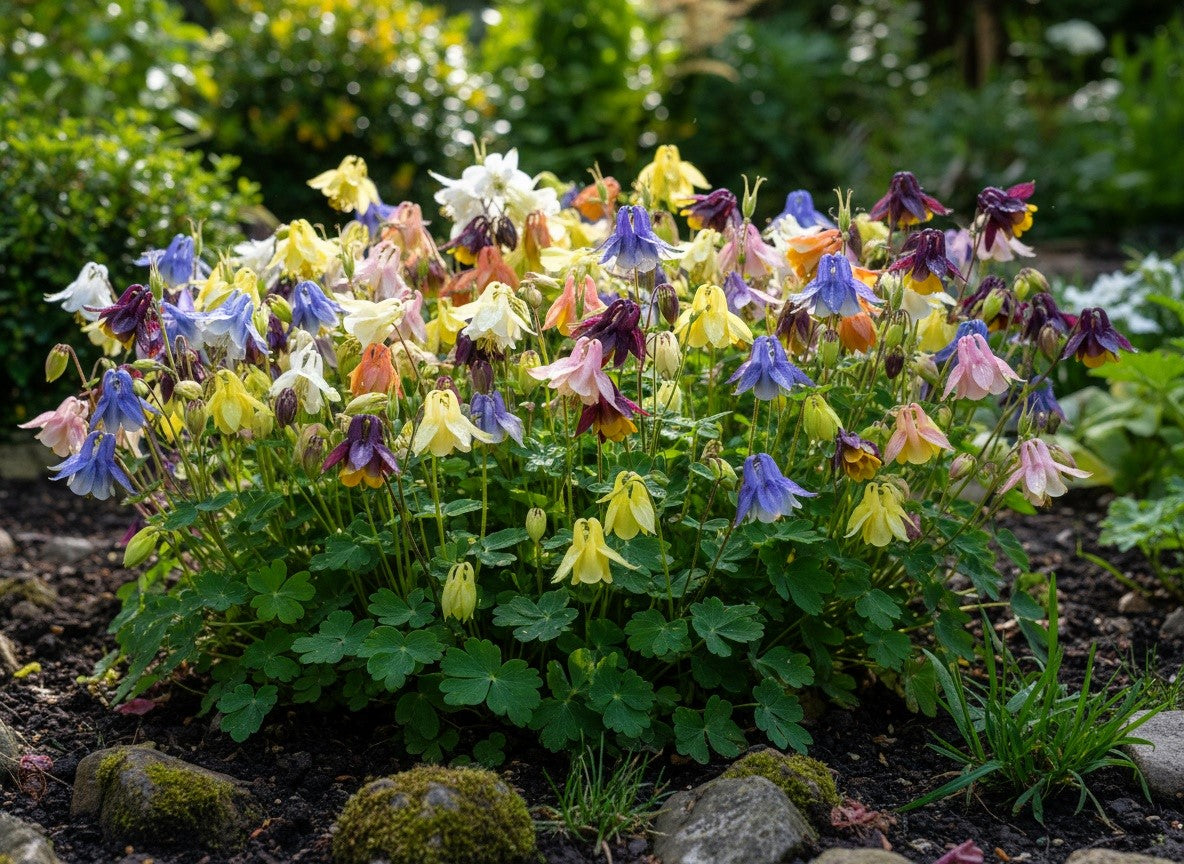 Dwarf Columbine Mix Seeds – Aquilegia Vulgaris Mixed Colors Flower – photo 2