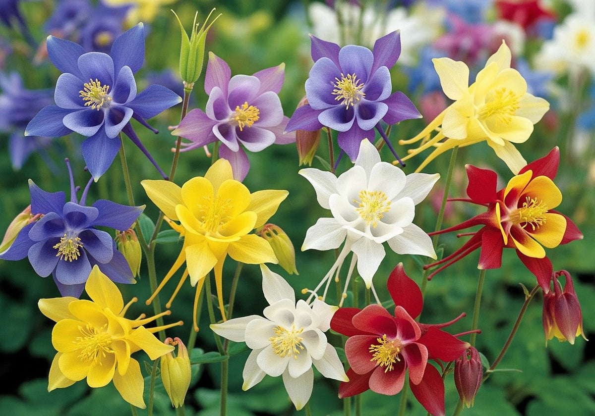 Dwarf Columbine Mix Seeds – Aquilegia Vulgaris Mixed Colors Flower – photo 6
