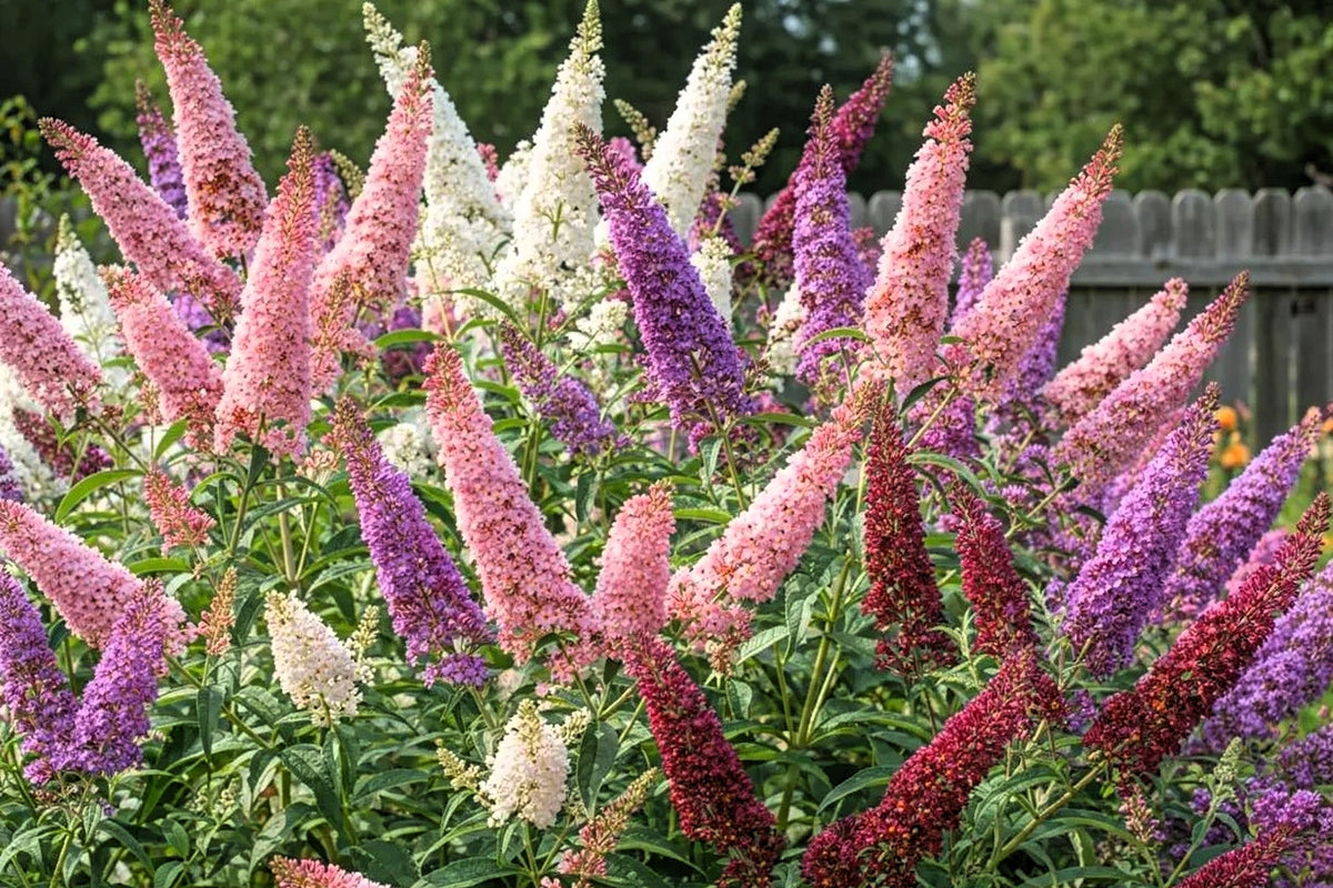 Mixed Colors Butterfly Bush Buddleja Davidii Flower Shrub Seeds – photo 4