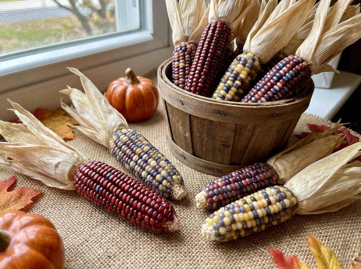 Indian Mini Mix Corn Seeds – Miniature 4" Ears Ornamental Zea Mays Vegetable – photo 2