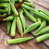 150 EMERALD GREEN Velvet OKRA Spineless Abelmoschus Esculentus Vegetable Seeds