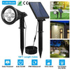 Solar Powered Spotlight Outdoor Garden Lamp Waterproof