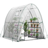 6 x 6 x 6.6 FT Outdoor Wall-in Tunnel Greenhouse